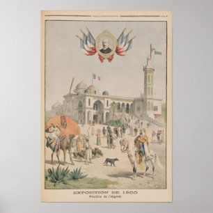 Den algeriska paviljongen på den universella poster