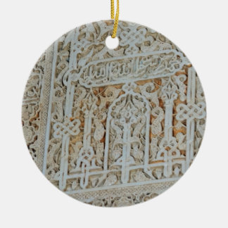 Den Alhambra väggen belägger med tegel #1 Julgransprydnad Keramik