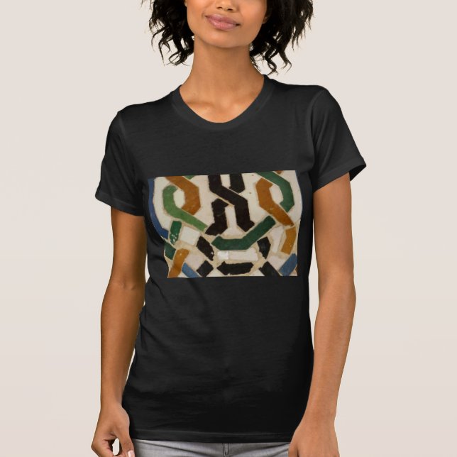 Den Alhambra väggen belägger med tegel #2 Tee Shirt (Framsida)