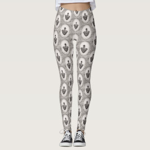 Den Allraheligaste Hjärtas symbol för det gudomlig Leggings