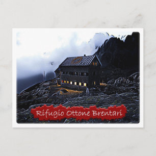 Den - alpin hut Ottone Brentari - Dolomiti - Vykort