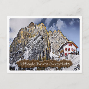 Den - alpina hut Carestiato - Dolomiti - Vykort
