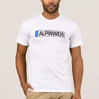 Den alpina viteuroen pläterar t-shirt