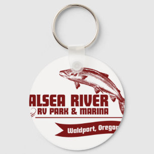 Den Alsea floden RV parkerar Keychain Nyckelring