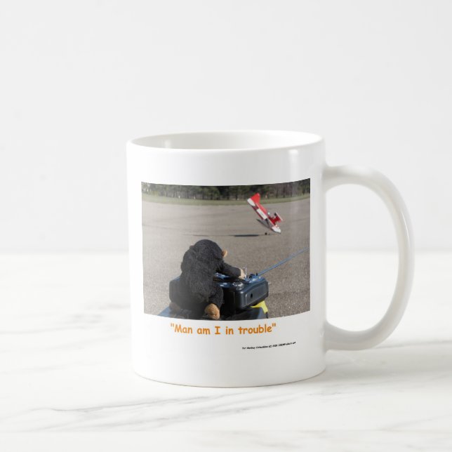 Den älsklings- apan som kraschar flygplan för kaffemugg (Höger)