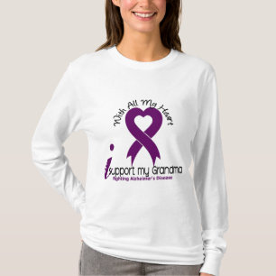Den Alzheimers sjukdomen stöttar jag min mormor T-shirt
