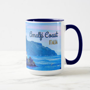 Den Amalfi italien Retro Europa reser fotografi Mugg