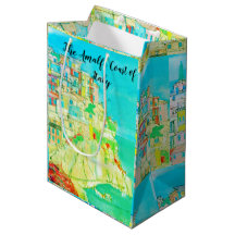 Den Amalfi kusten av italiengåvan hänger lös vid