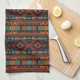 Den amerikanska Abstrakten Mönster Boho Kultur Kökshandduk