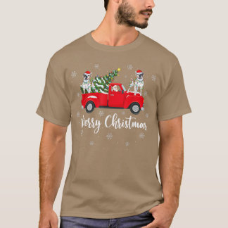 Den amerikanska bullhunden vid Santa Riding Julgra T Shirt