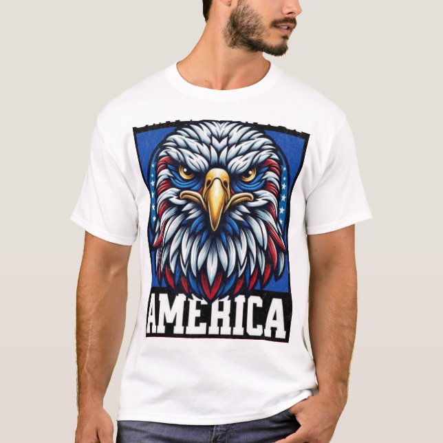 Den amerikanska designen Stil i flera färg: Manar  T Shirt (Framsida)
