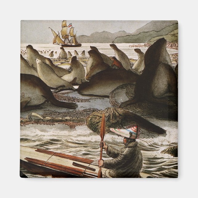 Den amerikanska draken i Expedition, George Catlin Magnet (Framsidan)