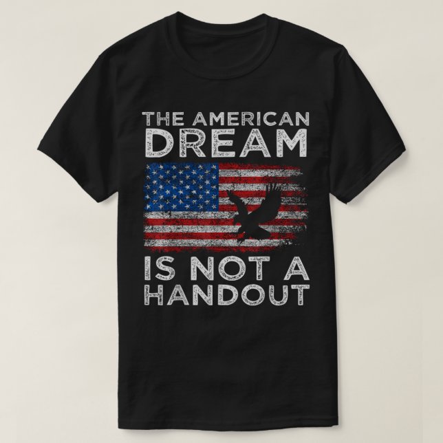 Den amerikanska drömmen är INTE en handbok, antili T Shirt (Design framsida)