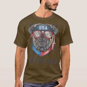 Den amerikanska familjen Flagga Pappor i USA:s bäs T Shirt