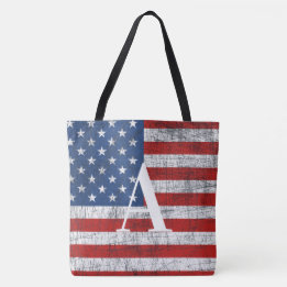 Den amerikanska Flagga 4:e juli Initial Tygkasse