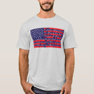 Den amerikanska Flagga alliansens löfte T Shirt