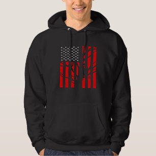 Den amerikanska Flagga-arboristiska För manar Cool Hoodie