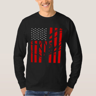 Den amerikanska Flagga-arboristiska För manar Cool T Shirt