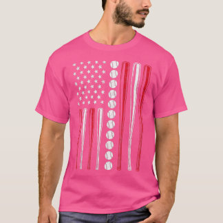 Den amerikanska Flagga Baseball Flagga Manar Boys T Shirt
