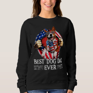Den amerikanska Flagga Best Hund Pappa någonsin Ba T Shirt