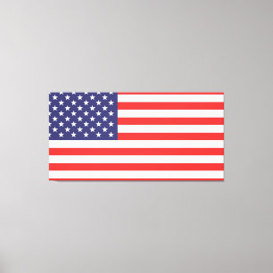 Den amerikanska Flagga Canvastryck
