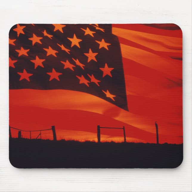 Den amerikanska Flagga digitala komposit Musmatta (Framsidan)