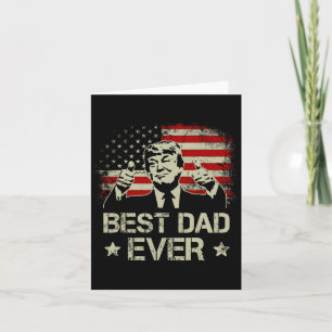 Den amerikanska Flagga Fars dag - bästa Pappa någo Kort