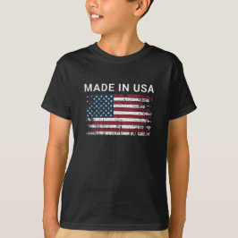 Den amerikanska Flagga i den amerikanska Vintagen T Shirt