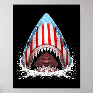 Den amerikanska Flagga Jawsome 4:e juli Kids Poster