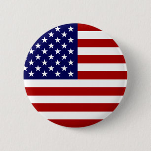 Den amerikanska Flagga Knapp