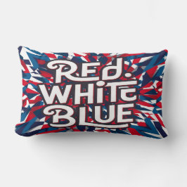 Den amerikanska Flagga lekande design Lumbarkudde