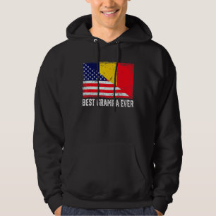 Den amerikanska Flagga och Chad Flagga Grampa-fami Hoodie