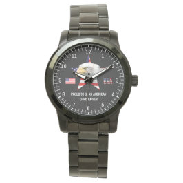 Den amerikanska Flagga Patriotic Eagle Armbandsur