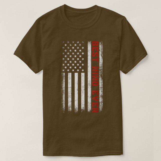 Den amerikanska Flagga Patriotic Nino Far T Shirt (Design framsida)