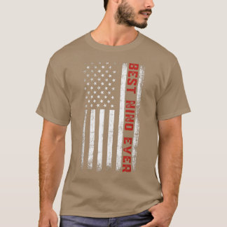 Den amerikanska Flagga Patriotic Nino Far T Shirt