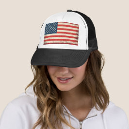 Den amerikanska Flagga Patriotic Truckerkeps