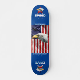 Den amerikanska Flagga, patriotisk Mini Skateboard Bräda 18,5 Cm