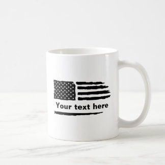 Den amerikanska Flagga - Personlig - Anpassningsba Kaffemugg