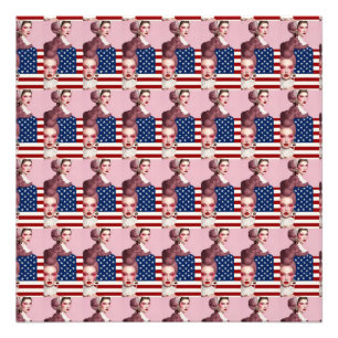 Den amerikanska Flagga resa: A Visual Story Fototryck
