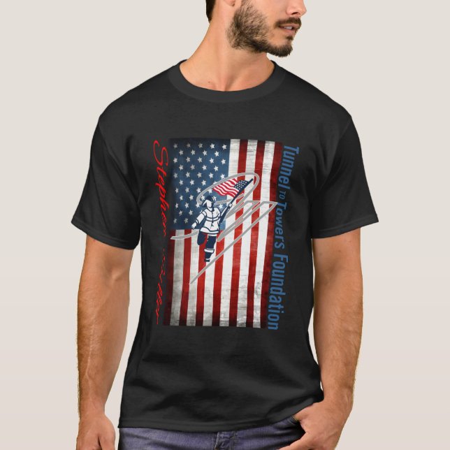Den amerikanska Flagga Stephen Siller-tunneln att  T Shirt (Framsida)