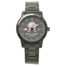 Den amerikanska Flagga, Stunning Eagle Patriotic Armbandsur