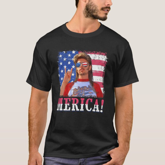 Den amerikanska Flagga T Shirt (Framsida)