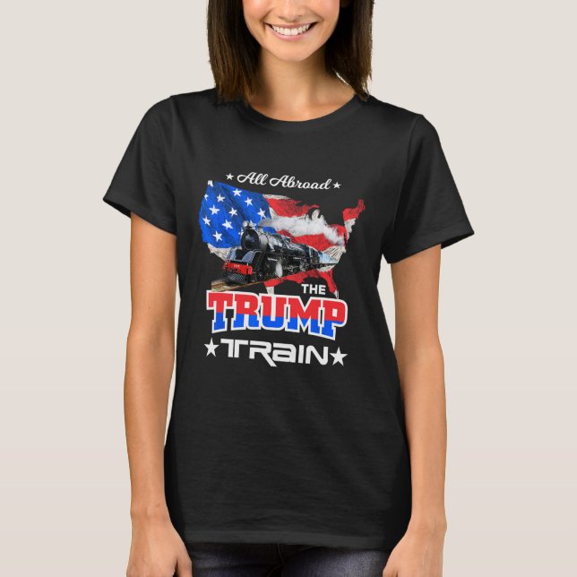 Den amerikanska Flagga Tåg 2022 T Shirt (Framsida)