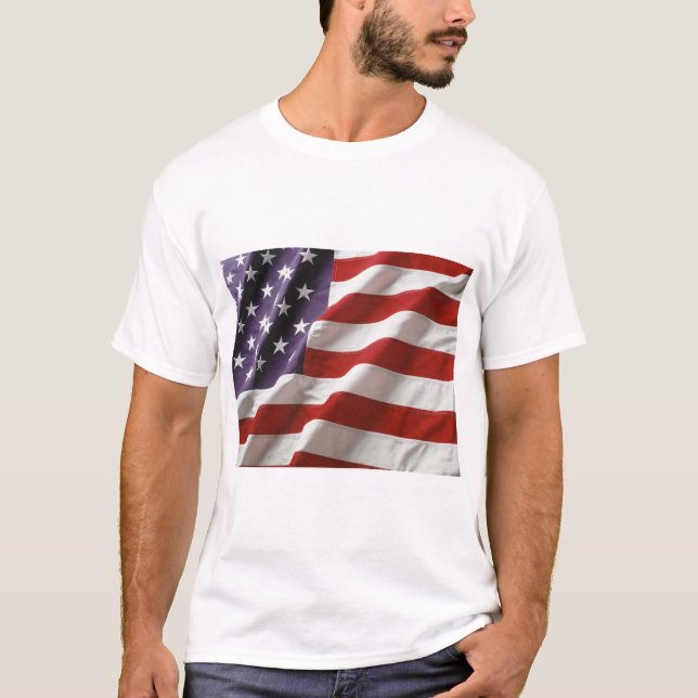 Den amerikanska flaggan - Old Glory T Shirt (Framsida)