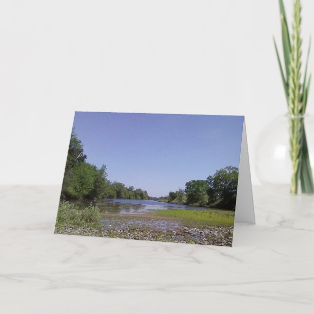 Den amerikanska floden Sacramento, CA Kort (Framsida)