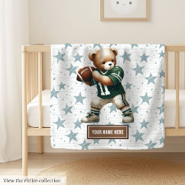 Den amerikanska fotbollen Teddy Blanket för Boys B Fleecefilt