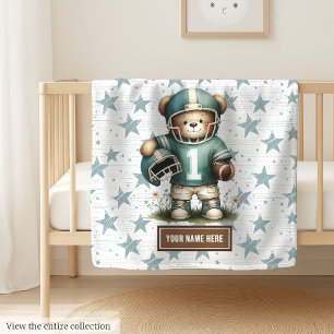 Den amerikanska fotbollen Teddy Blanket för Little Fleecefilt