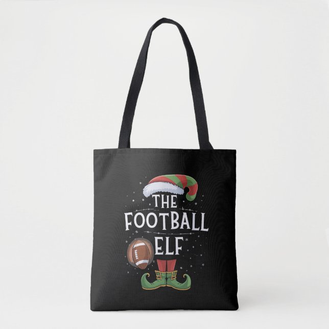 Den amerikanska fotbollsfamiljen Elf Matchar jul Tygkasse (Framsida)