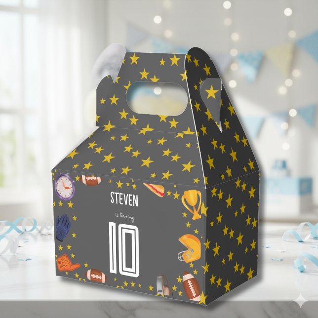 Den amerikanska fotbollsporten boll barns födelsed presentaskar (Skapare uppladdad)