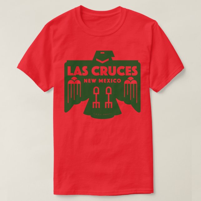 Den amerikanska Grönten Native Bird Las Cruces New T Shirt (Design framsida)